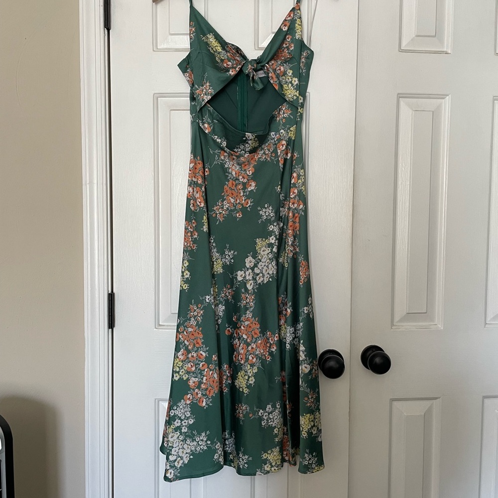 Floral Green Dress